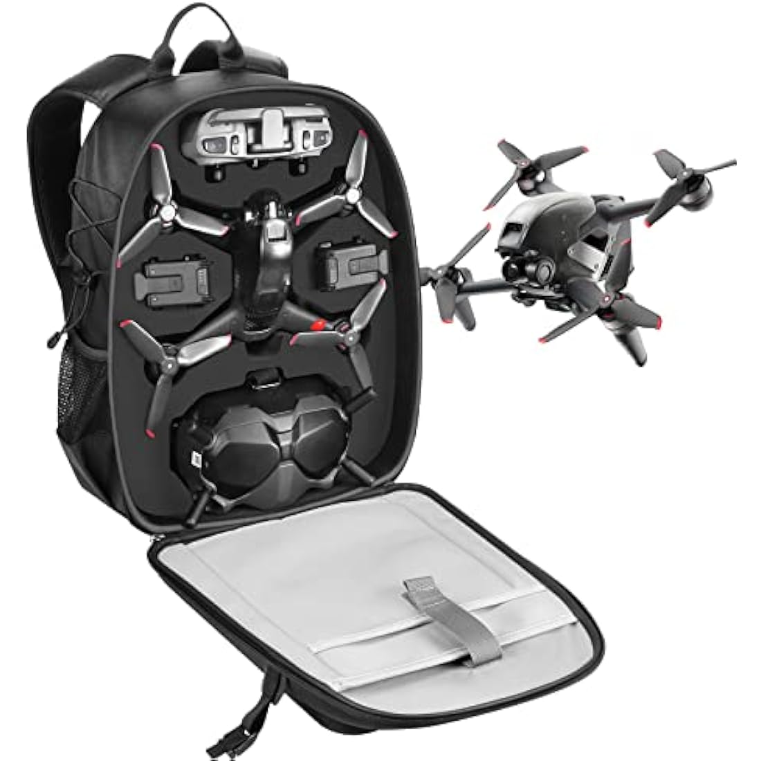 Smatree Professional Hard Backpack for DJI FPV Combo, Ready to Fly Waterproof Backpack Bag for DJI FPV Racing Drone, Goggles V2, Remote Controller 2, Motion Controller and Other Accessories