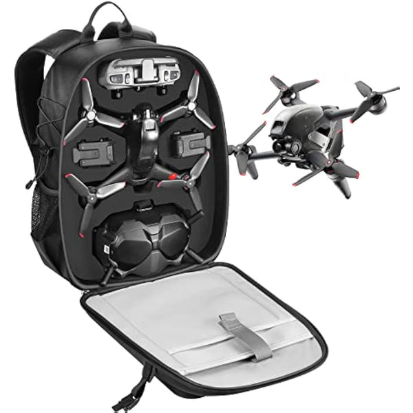 Smatree Professional Hard Backpack for DJI FPV Combo, Ready to Fly Waterproof Backpack Bag for DJI FPV Racing Drone, Goggles V2, Remote Controller 2, Motion Controller and Other Accessories
