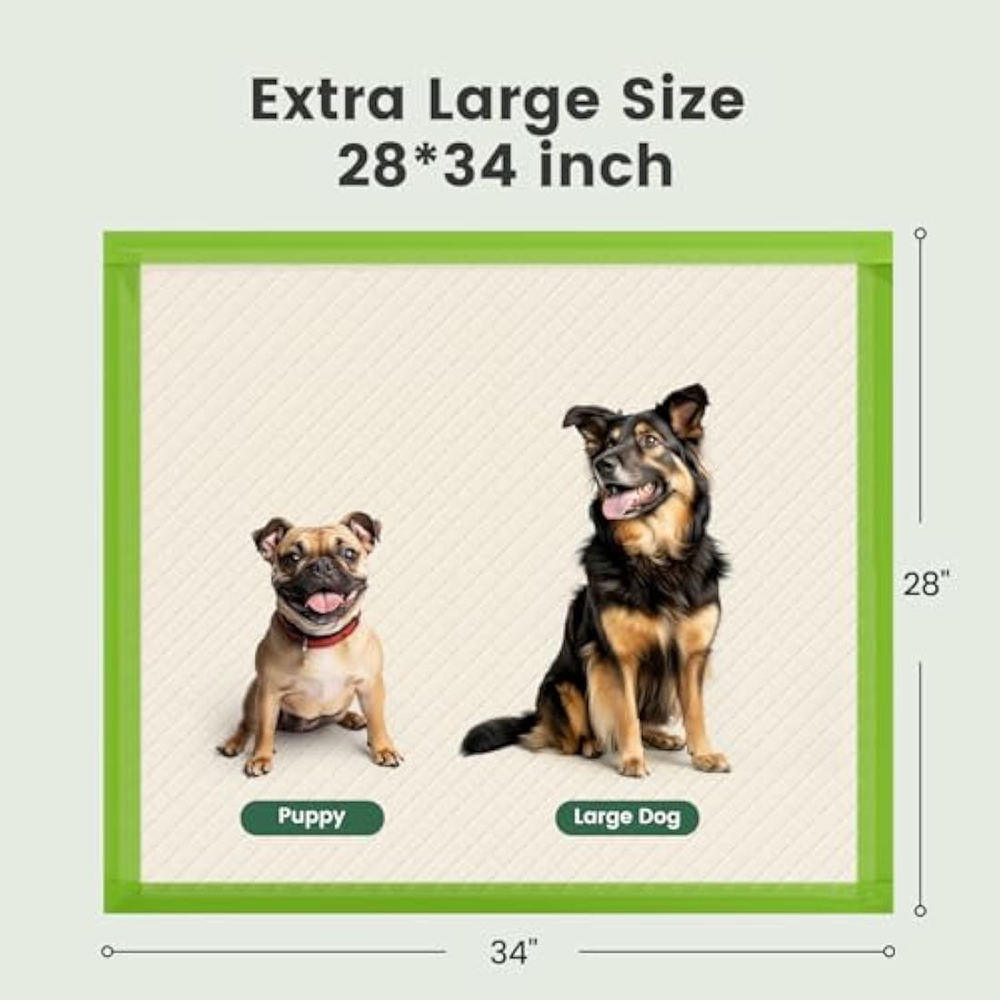 Gardner Pet Extra Large Puppy Pads 70x85cm, Super Absorbent Thicker Puppy Training Pads, 6 Layers of Leak-proof, Fast Drying, Suitable for Dogs, Cats, Rabbits (50 Pack)