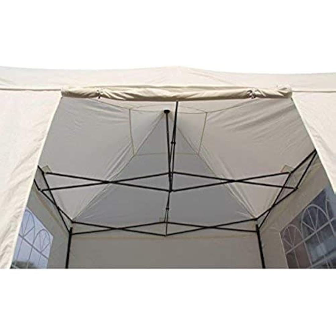 All Seasons Gazebos 3x3m Heavy Duty Fully Waterproof Pop up Gazebo With 4 Side Walls and Accessory Pack - Cream