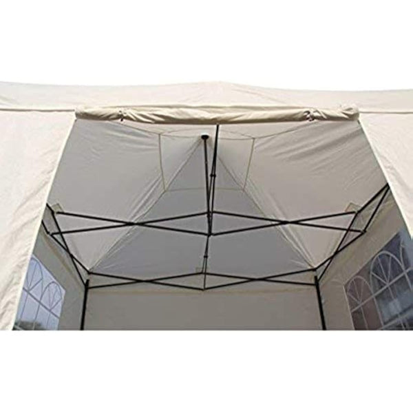 All Seasons Gazebos 3x3m Heavy Duty Fully Waterproof Pop up Gazebo With 4 Side Walls and Accessory Pack - Cream