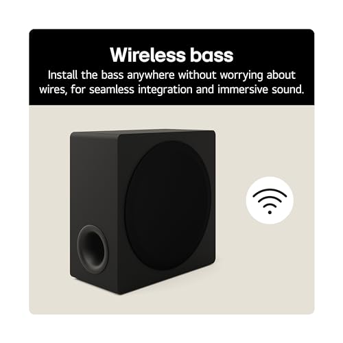 LG USC9S Bluetooth Soundbar for TV with Dolby Atmos & Wireless Subwoofer 3.1 channel