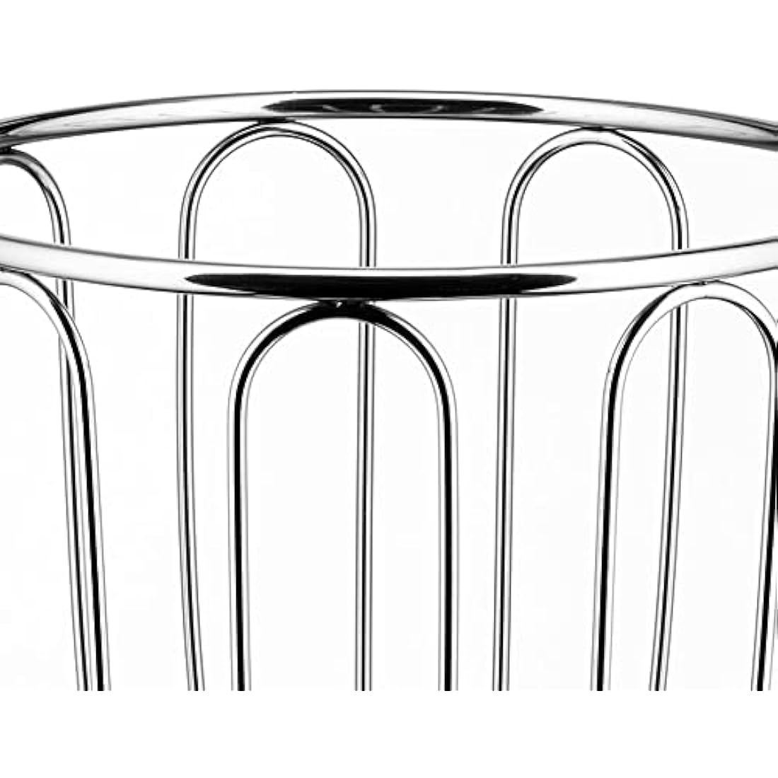 Alessi 370/19 - Design Wire-Worked Citrus Fruit Holder, 18/10 Stainless Steel, 19 cm