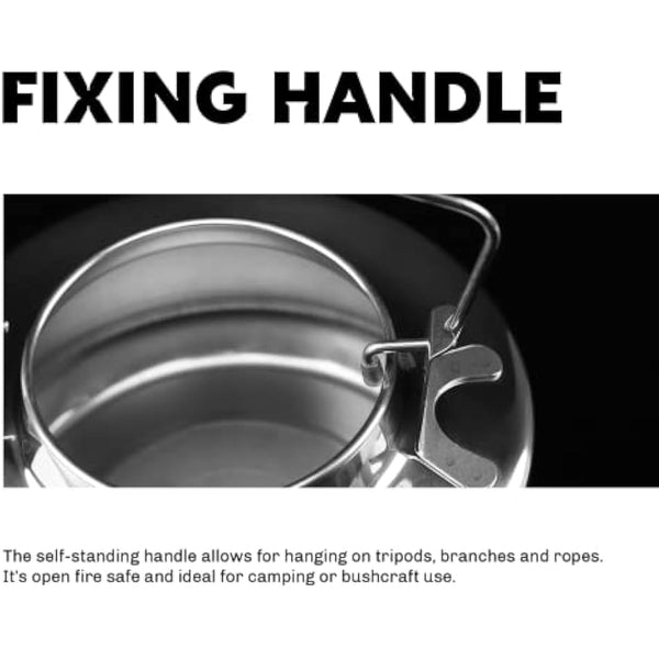 Fire Maple Antarcti Pot Kettle Series | Portable Durable Bushcraft Gear | SUS304 Stainless Steel (Antarcti 1.5L Kettle)