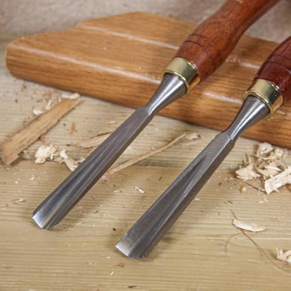 Faithfull Wood Carving Chisel Set of 12 in Presentation Case, ‎Walnut Color