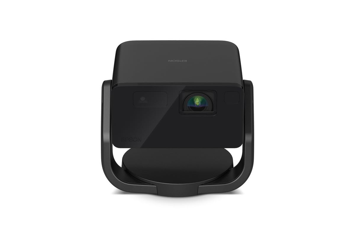 Epson EF-22N Mini Smart 3LCD Projector with Pan & Tilt Stand, Full HD,1000 Lumens,150 Inch Display with HDR, Google TV, Dolby Atmos Sound, Gaming & Home Cinema Laser Projector - Metallic Midnight Blue