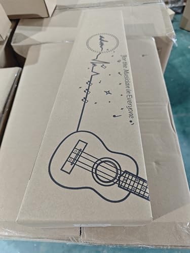 ADM Soprano Ukulele Set for Kids and Beginners, Ukulele Starter Kit with Bag, Clip-On Tuner, Rainbow Strings, Colourful Strap, Plectrum, Fingerboard Sticker, Chord Card (Dark Blue)