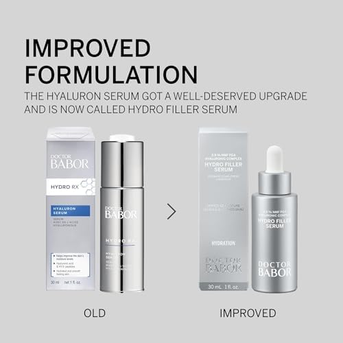 DOCTOR BABOR Hydro Filler Serum | Facial Care for Dry Skin, Moisturising Serum with 2.9% NMF PGA, With Hyaluronic Acid and Peptides, Glow Serum for Face, Fragrance Free, Vegan | 30ml