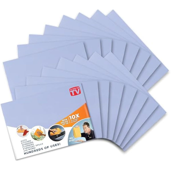 The Original Mini Shamwow - Super Absorbent Multi-Purpose Cleaning Shammy Chamois Towel Cloth - Holds 10X its Weight in Liquid - Machine Washable - Will Not Scratch (16 Pack, Small Blue)