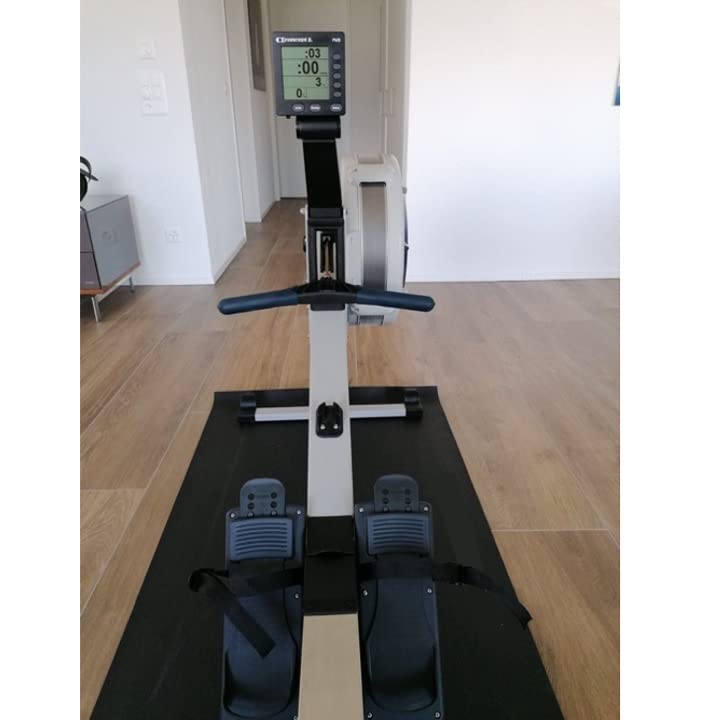 MAUMI Black Rubber Mat for Concept 2 WaterRower Rowing Machine (Full Mat 250cm x 70cm)