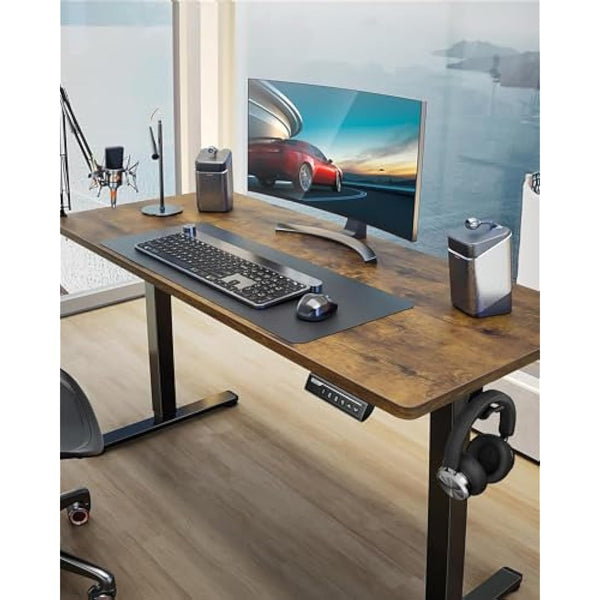 ErGear Electric Standing Desk Height Adjustable 100 x 60cm, Sit Stand Desk with 4 Memory Smart Pannel for Home Office with Splice Board