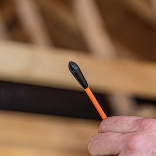 KLEIN TOOLS 56382 Fish Tape, Multi-Groove Fiberglass Wire Puller with Nylon Tip, Optimized Housing and Handle,Orange/Black, 15 m