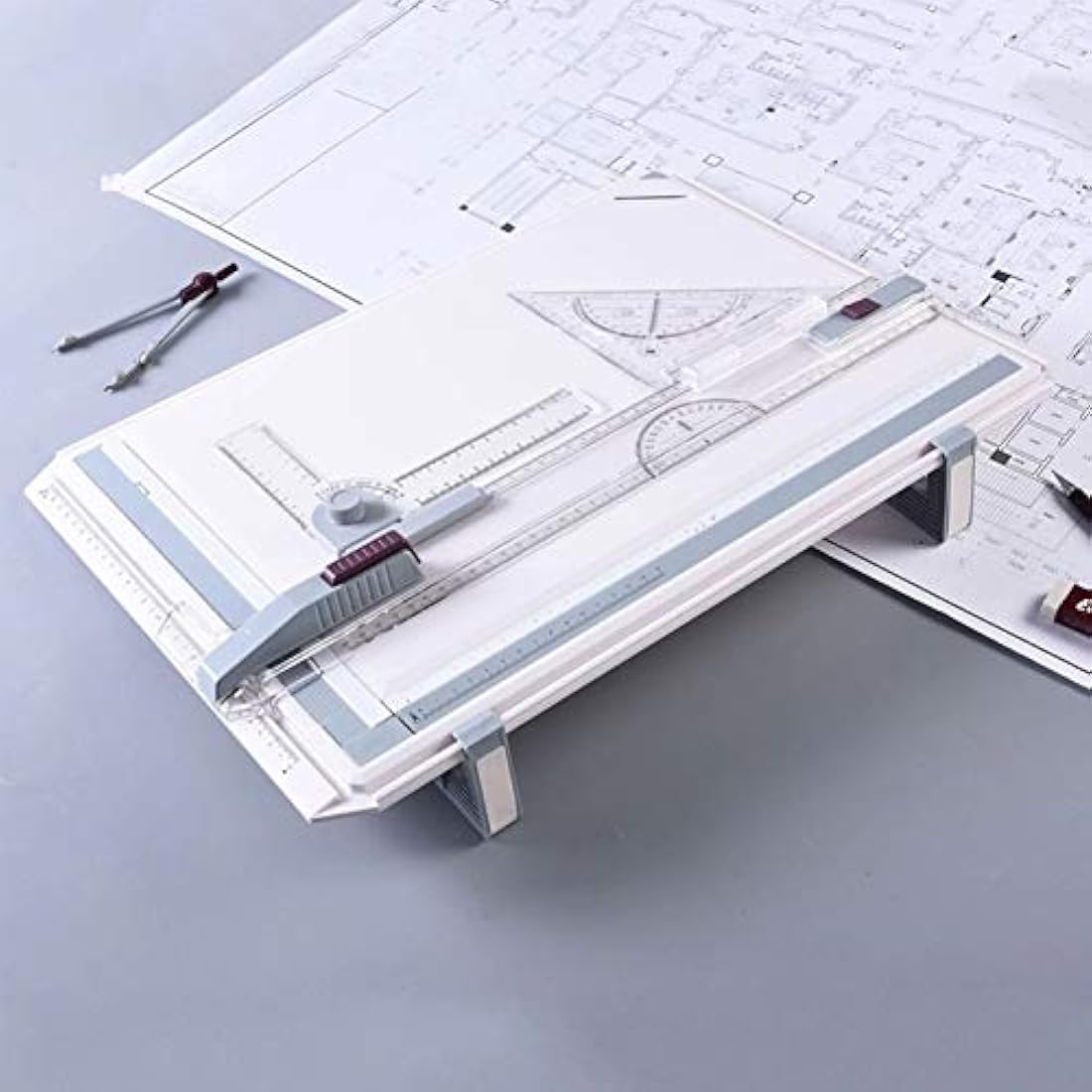 TEHEO A3 Drawing Board, Drafting Table Multi-Function Painting, Writing & Drawing Table with Parallel Motion and Adjustable Angle, Technical Drawing, Metric System Art, Architectural Graphics Supplies