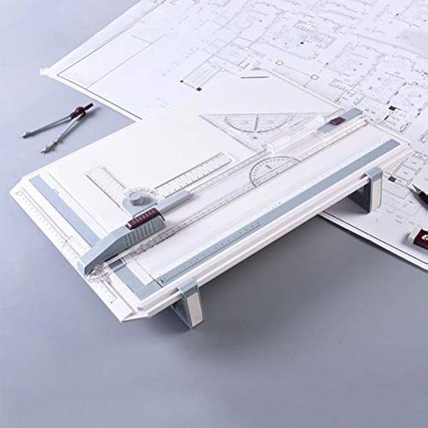 TEHEO A3 Drawing Board, Drafting Table Multi-Function Painting, Writing & Drawing Table with Parallel Motion and Adjustable Angle, Technical Drawing, Metric System Art, Architectural Graphics Supplies