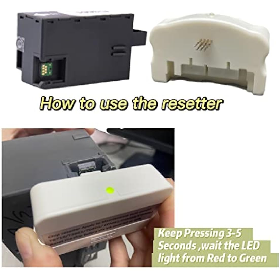 Goprint T3661 Maintenance Ink Tank Chip Resetter Waste Box for XP-15000 XP-6000 XP-6100 XP-6001 XP-6005 XP-8500 XP-8600 XP-970 XP-15050