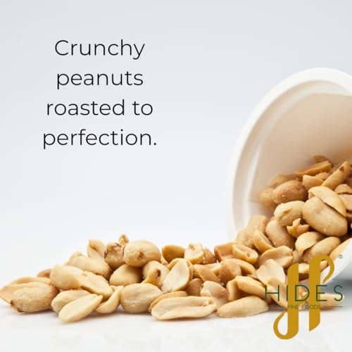 Hides Fine Foods - Roasted & Salted Peanuts - 1kg - GMO - Free - Suitable for Vegetarians - Cooking - Salads - Snacking - Desserts - Cakes - Cookies