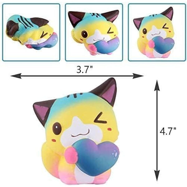 Anboor 3 Pcs Squishies Dog Cat Kawaii Scented Soft Slow Rising Animal Squishies Squeeze Stress Relief Kids Toy Prime Collection Gift