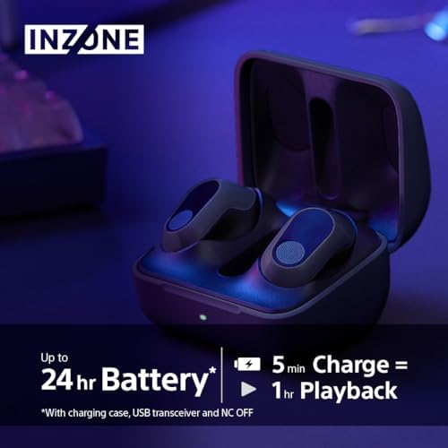 Sony INZONE H5 Wireless Gaming Headset - PC/PS5, 360 Spatial Sound for Gaming, 28H battery lifelow latency, comfortable design, microphone with AI - White