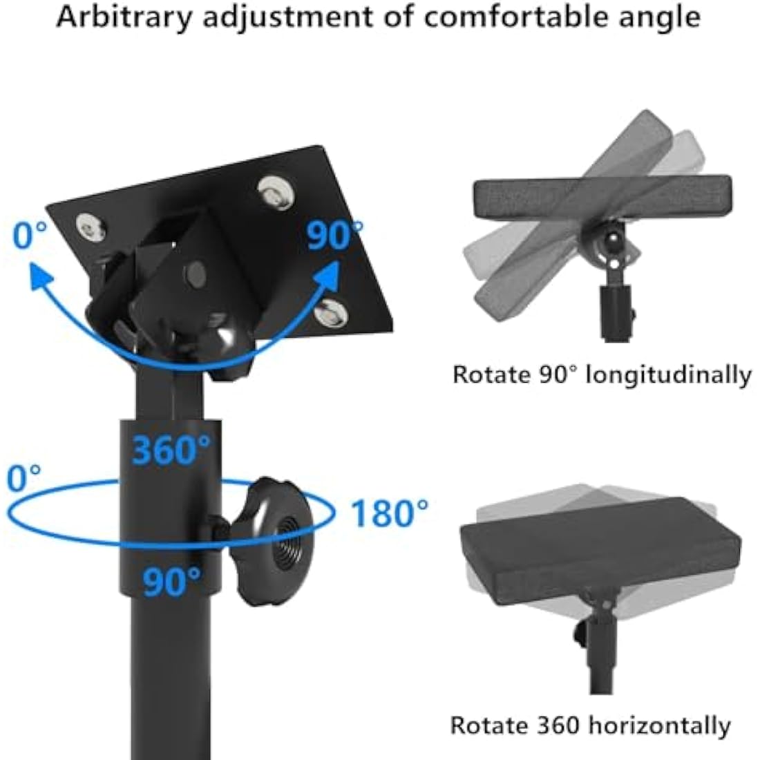 ANDNICE Tattoo Armrest Stand Legrest Bracket H-base Adjustable Height Tilt Black Leather Pad with Tattoo Supplies Storage Board Professional Heavy Duty Iron Equipmen for Tattoo Studio