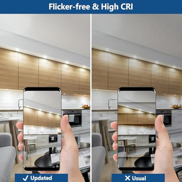 HiBay 6X 5W LED Downlights Recessed Spotlights Ceiling Lights Ultra Slim Down Light White IP44 Kitchen Spotlight Cool White 6000K 240V