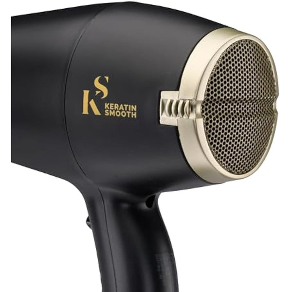 TRESemme Keratin Smooth Volume Shine Hair Dryer & Diffuser Gift Set - 2200W Powerful Blow Dryer, Heat Protection, Paddle Brush, Accessories, Black, 5543BU