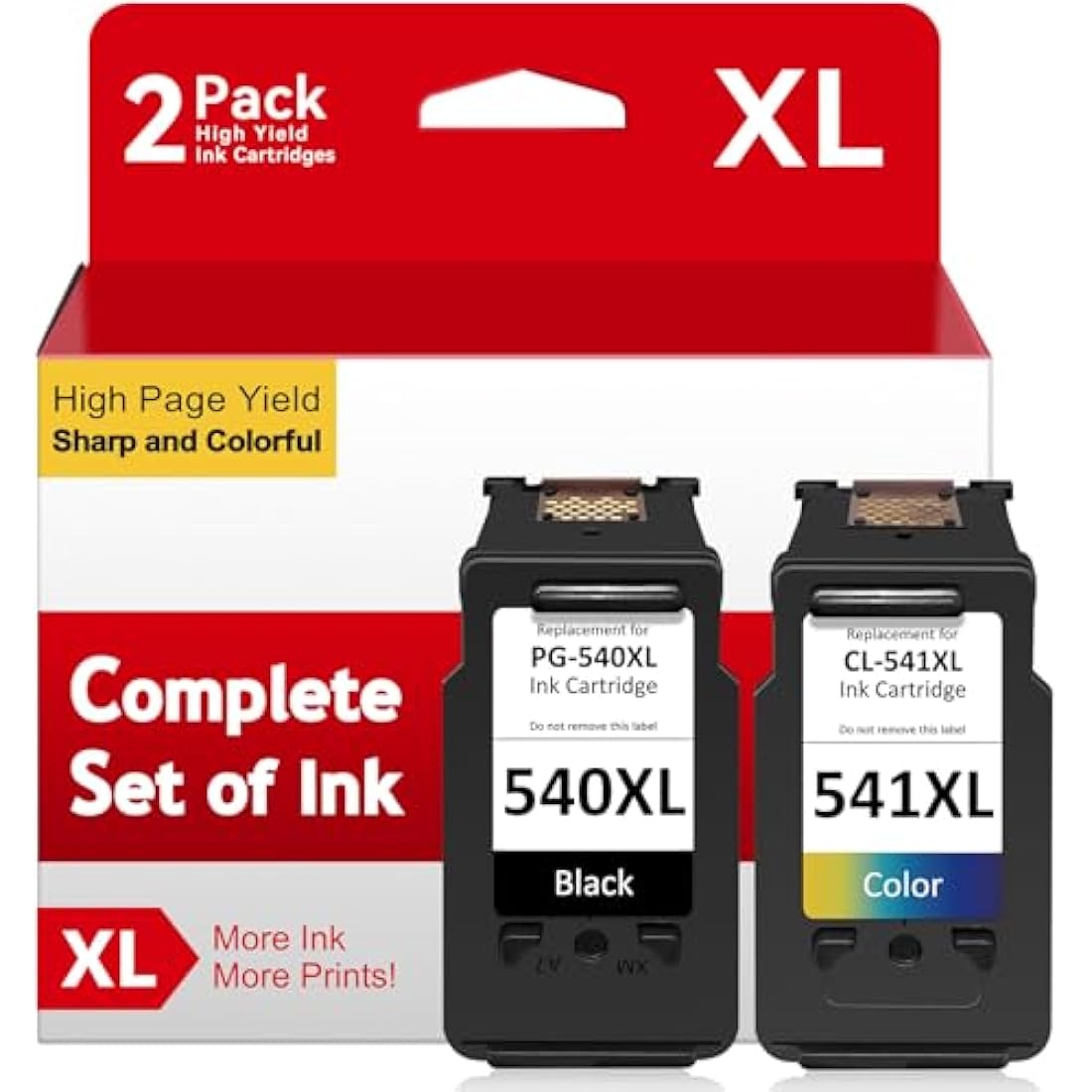 540 and 541 Ink Cartridges, ATOPINK Printer Ink 540 541 Replacement for Canon 540 and 541 Ink Cartridges, PG-540 Black CL-541 Colour, for Pixma TS5150 TS5151, MG3550 MG3650 MG3650s MG3200 MG3600 MX475