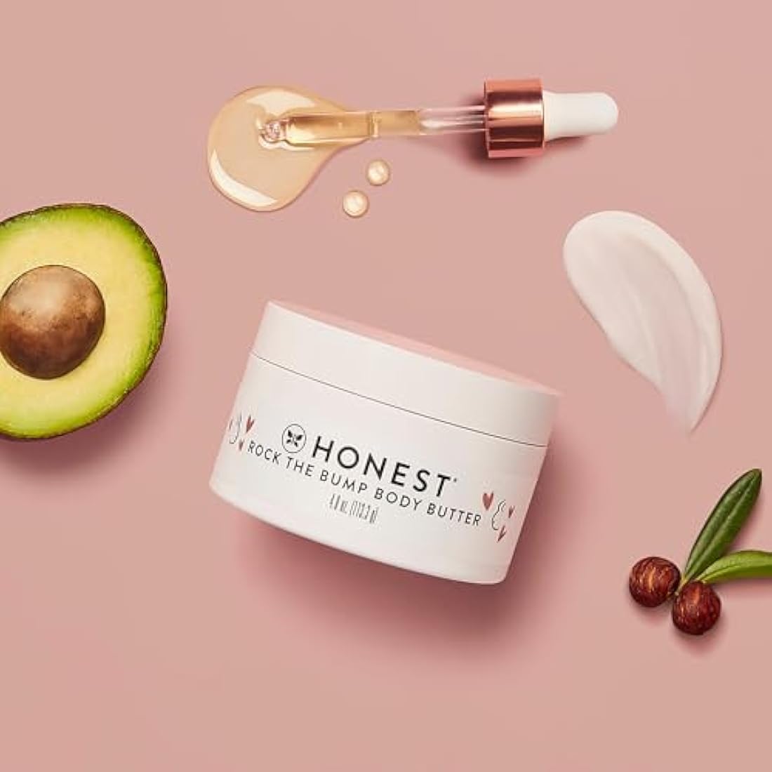 Honest Rock the Bump Body Butter For Women 4 oz Body Butter