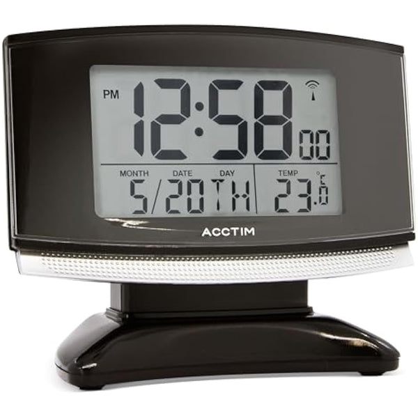Acctim 71207 Acura Smartlite® Radio Controlled Alarm Clock, Black