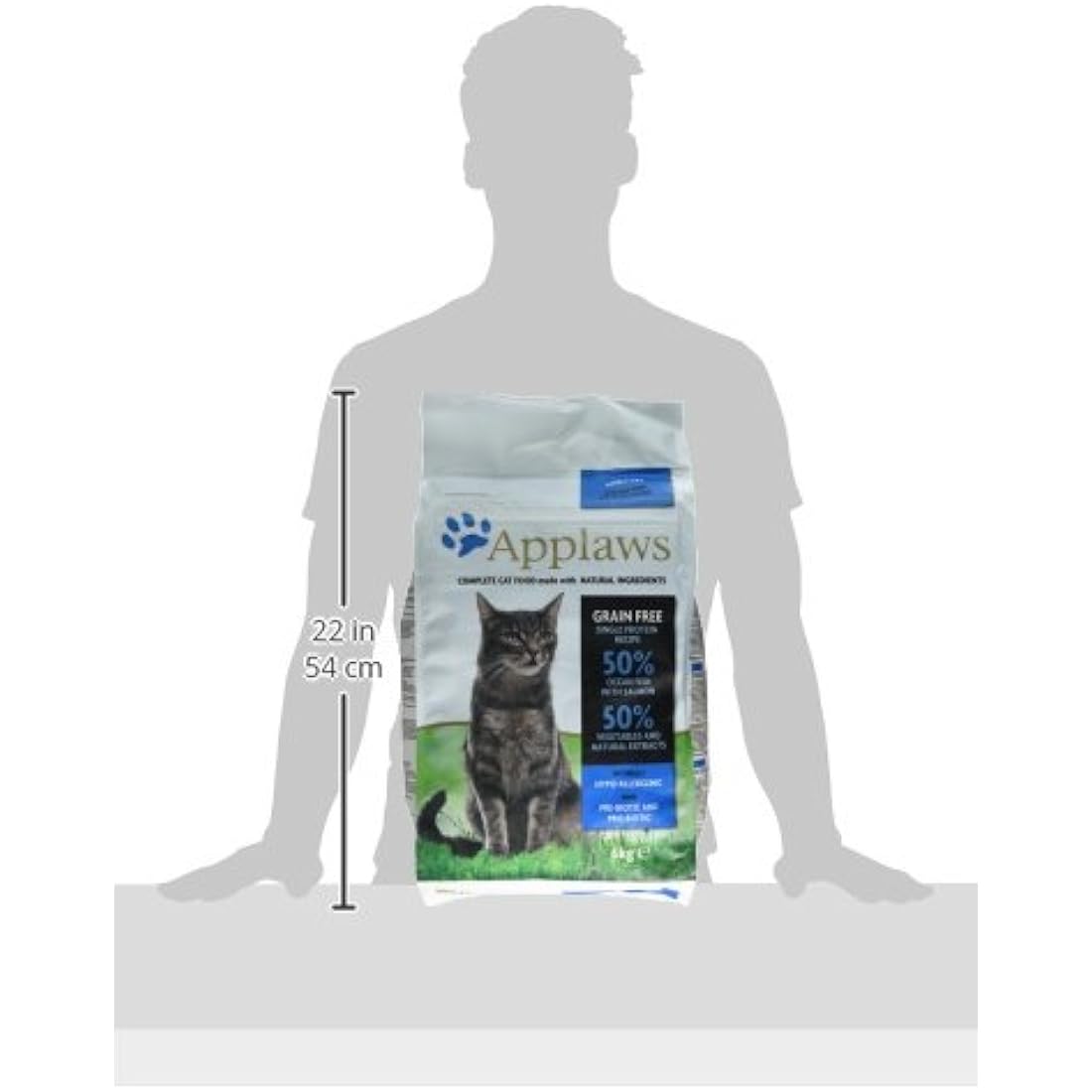 Applaws Complete Natural and Grain Free Dry Adult Cat Food, Ocean Fish with Salmon, 6 kg Bag