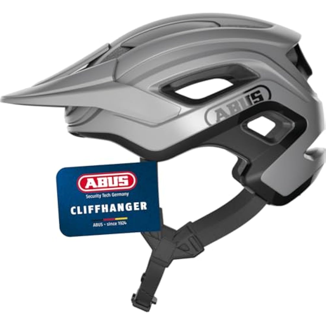 ABUS CliffHanger MTB helmet - bike helmet for demanding trails - with large ventilation openings & TriVider strap system - for men and women