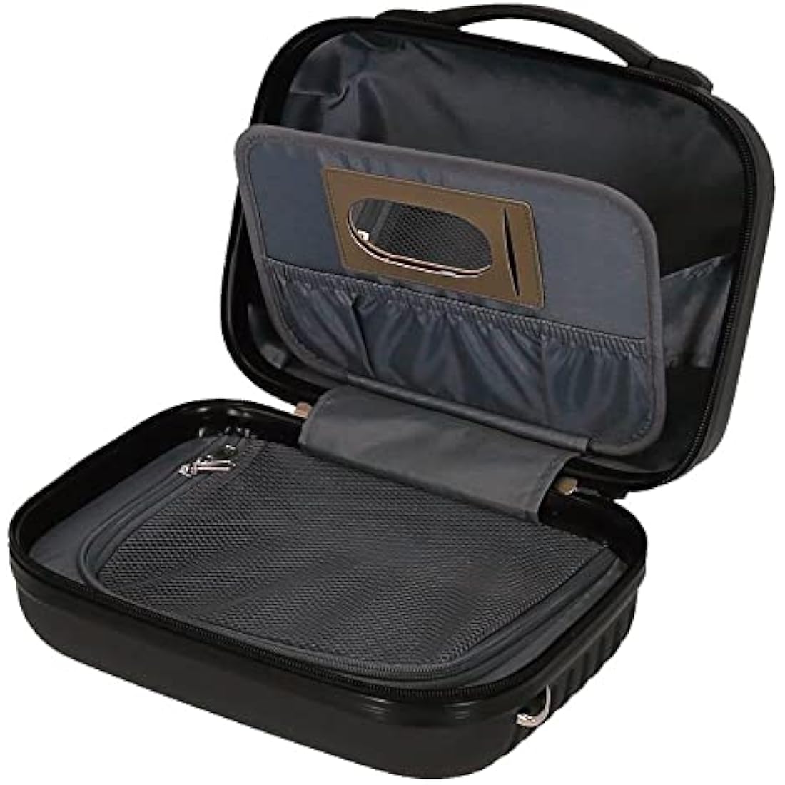 Roll Road India Adaptable Beauty Case Black 29x21x15 cms ABS