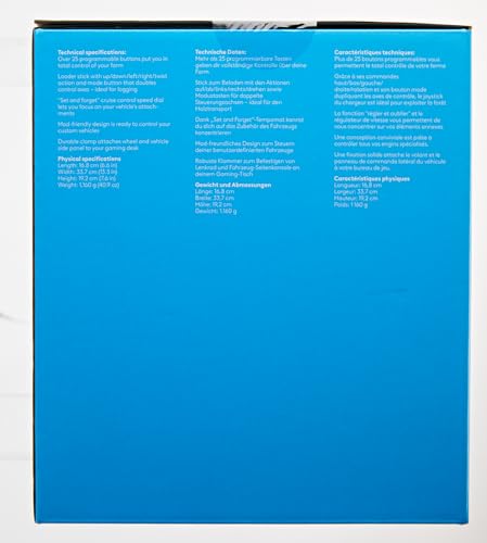 Logitech G Saitek Farm Sim Heavy Equipment Side Panel, 25+ Assignable Buttons, Front Loader Stick with Twist Axis, Auto-Pilot Built-In, USB, PC/Mac - Black