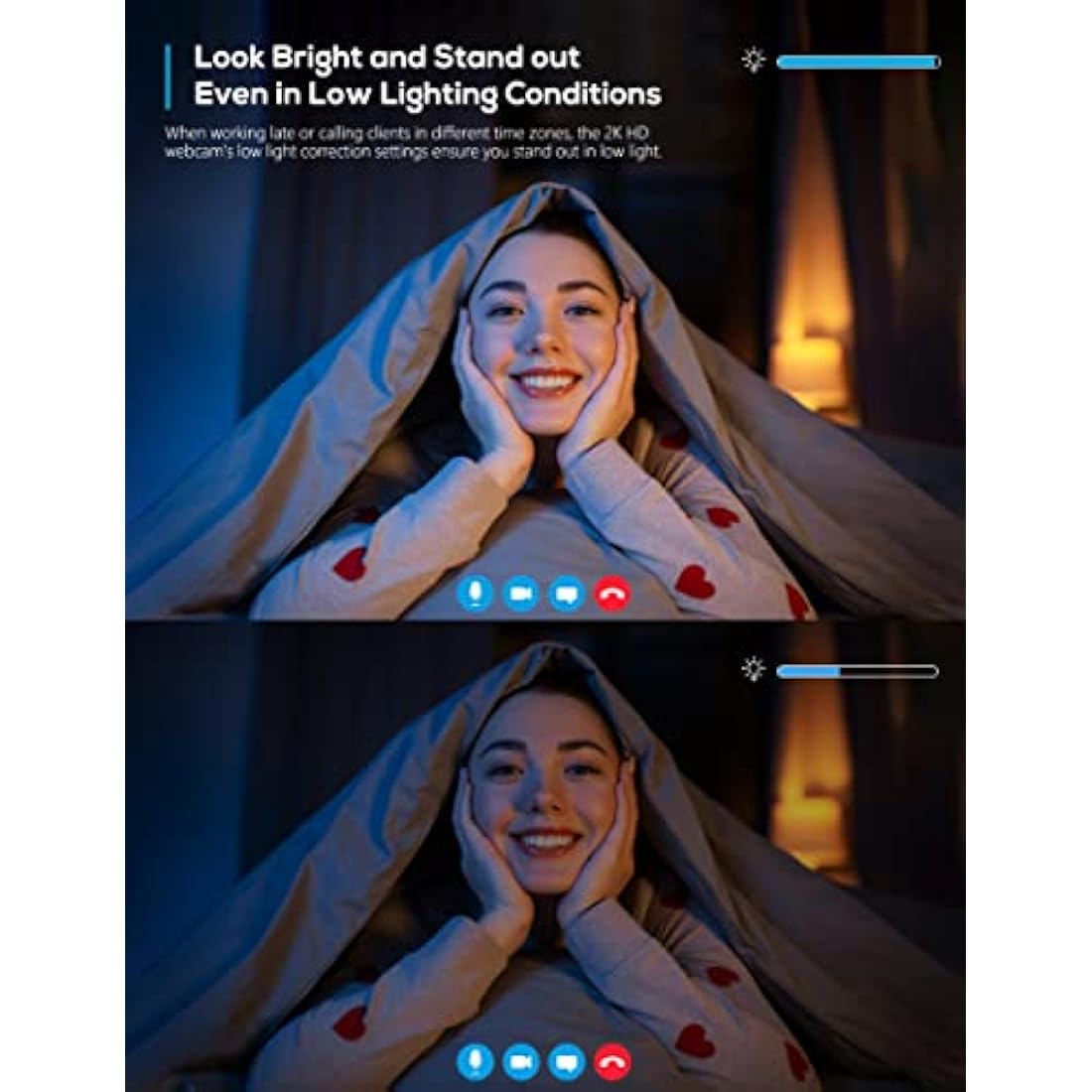 2K Webcam No Mic with Privacy Cover, USB Web Cam for Computer and Laptop Plug & Play, Web Camera Without Audio, 78° Wide-Angle,for Streaming and Conferencing,Compatible Skype Zoom YouTube