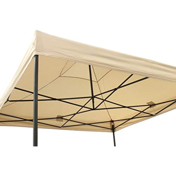 All Seasons Gazebos 2.5x2.5m Heavy Duty Fully Waterproof Pop up Gazebos and 4 Premium Side Walls - Beige
