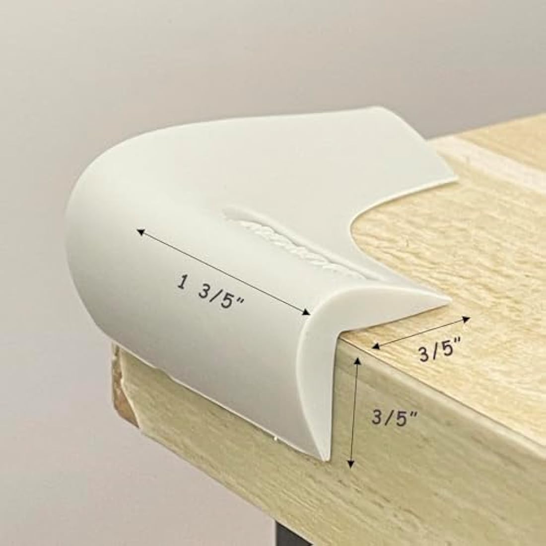 100% Silicone Corner Protector, Baby Proofing Corners Edge Guards, Pre-Tape Adhesive Soft for Kids Safety, Child Table Cabinets Furniture Bumper (Gray, 4 Pieces) (Gray 0.8x0.8in, 8)