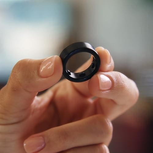 Oura Gen3 Horizon Smart Ring - Size 12, Brushed Titanium | Sleep, Heart Rate and Fitness Tracking Wearable - Up to 7 Day Battery Life - iOS/Android Compatible - Size First with Oura Sizing Kit