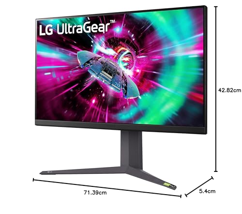 LG UltraGear G8 Gaming Monitor 27G850A – 4K UHD Nano IPS 27 inch, Dual-Mode 240Hz / 480Hz, 1ms (GtG), AMD FreeSync Premium Pro, DisplayHDR 600, DP 2.1, HDMI 2.1, Black