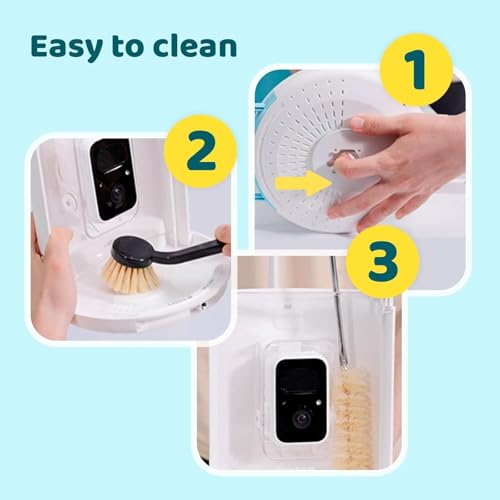 NETVUE by Birdfy Smart Bird Feeder Camera: Auto-Capture Video & Instant Alert, Collect Fun Clips, Solar Powered Bird Watching Camera Wireless Outdoor Garden, Blue