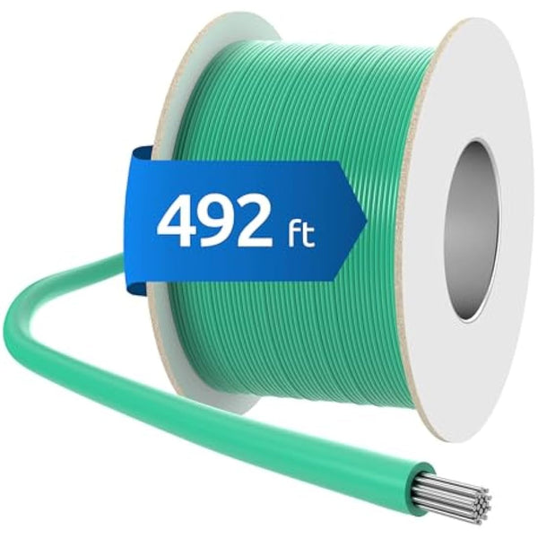 ECENCE Boundary Wire 492ft - Compatible with Robotic Lawnmowers, incl. Husqvarna - Perimeter Wire Ø0.13Inch, 17AWG Conductor - Universal Guide Wire