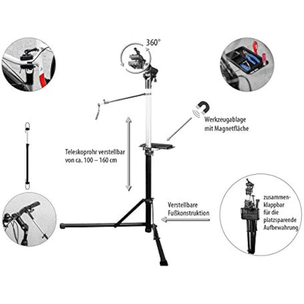 EUFAB 16421 Bike Mount Stand for E-Bikes, Bicycle Stand