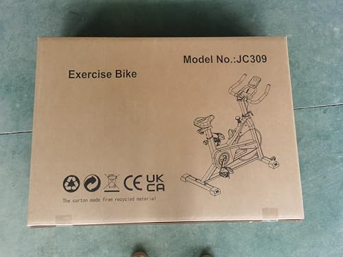 Exercise Bike for Home Gym Use, Wenoker Spin Bike Exercising Equipment, Indoor Cycling Exerciser with LCD Display & Tablet Holder Fitness Machine