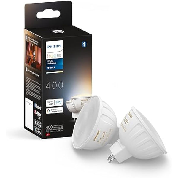 Philips Hue LED Smart Light spot - Warm to Cool White Light - 2 Pack - MR16