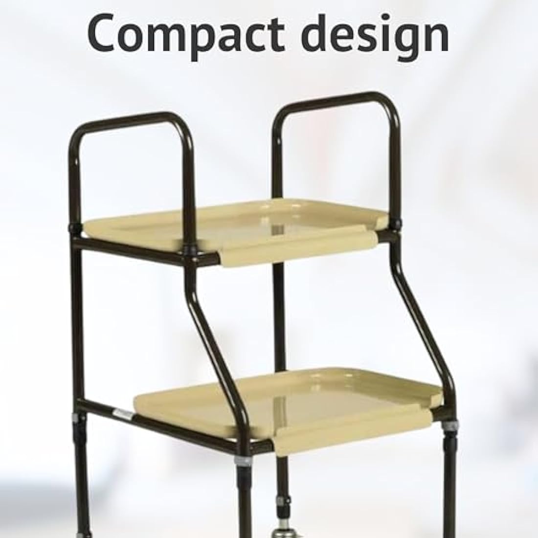 HOMECRAFT Shelf Mobility Trolley – Height Adjustable Trolley, Walking Aid with Wheels – Mobility Walker for Elderly – Walking Frame for Storage – Zimmer Frame – Mobility Aids for Everyday Use