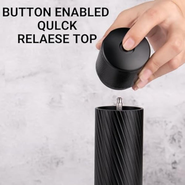 Homnoble Professional Pepper Mill Grinder, Pepper Grinder Heavy Duty Pepper Grinder Metal High Output Pepper Mill Manual with Adjustable Coarseness and Stainless Steel Blade