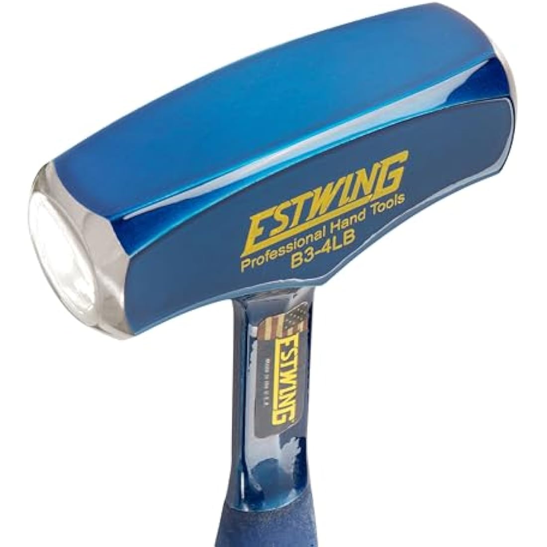 Estwing - B34LB Drilling/Crack Hammer - 4-Pound Sledge with Forged Steel Construction & Shock Reduction Grip - B3-4LB