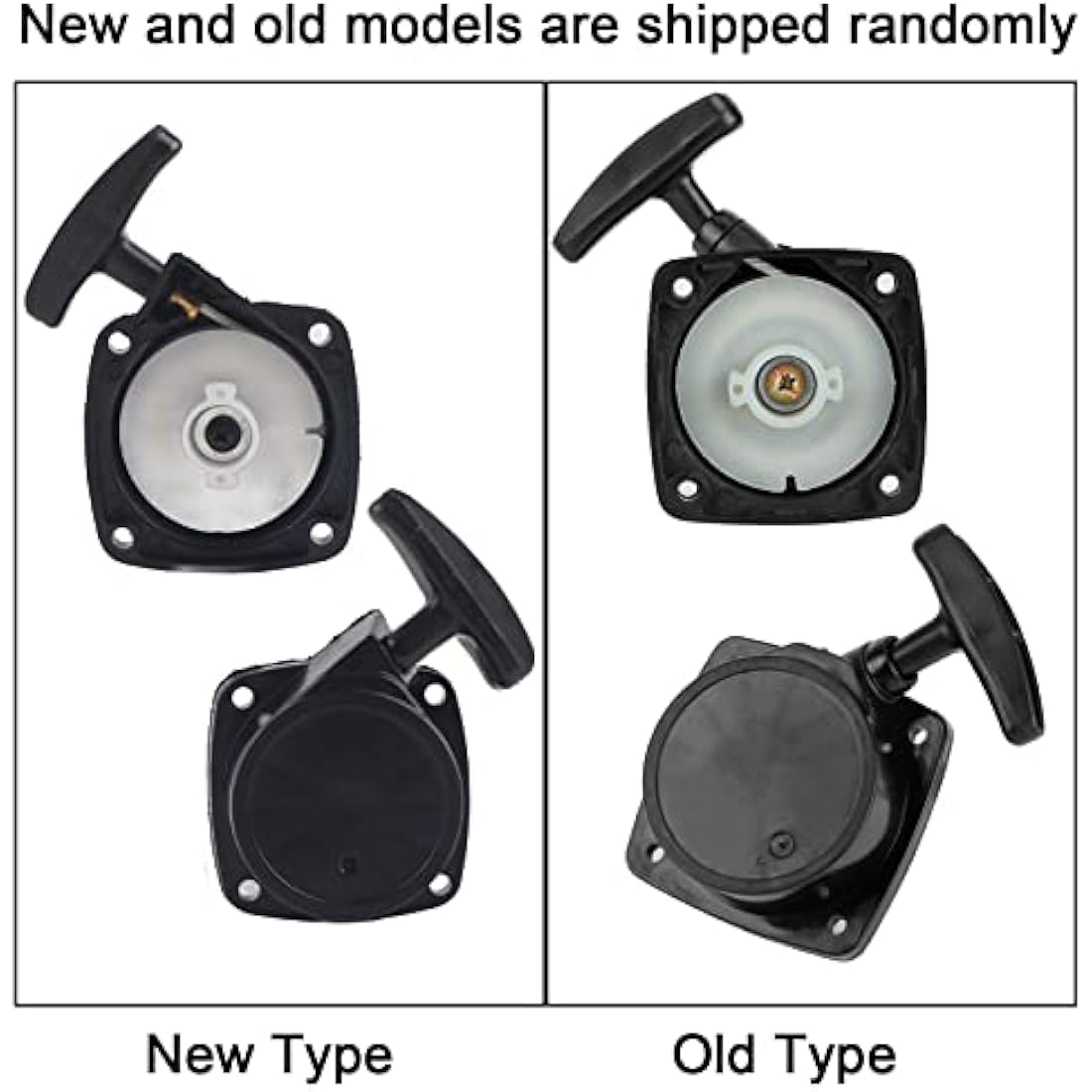 7cm*7cm Pull Starter, 23CC Pull Recoil Starter Start Assembly, ABS Pull Starter Recoil, Hand Pull Start with Recoil Hedge Trimmer Spare Parts Compatible with 1E32F Motor