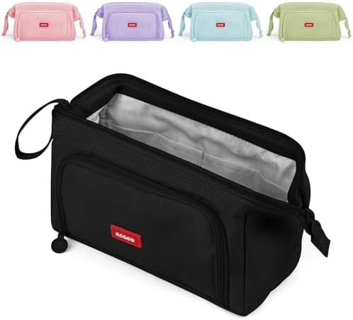 Mamowla Large Pencil Cases for Girls Super Big Pencil Case for Women Zipper Smoothy Pen Case Pouch Holder Stationery Organizer Duarable School Pencil Cases