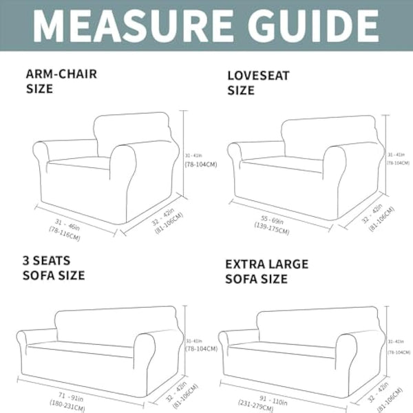 XINEAGE 1 Piece Velvet Couch Covers for 3 Cushion Couch Living Room High Stretch Sofa Cover Pets Dogs Friendly Anti Slip Thickened Slipcovers Furniture Protector (3 Seater, Stone Blue)