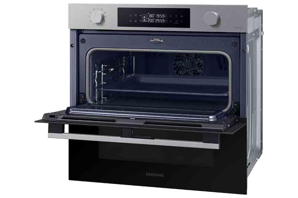 Samsung Series 4 Dual Cook Flex Smart Oven with Pyrolytic Cleaning, Colour: Stainless Steel, NV7B45305AS