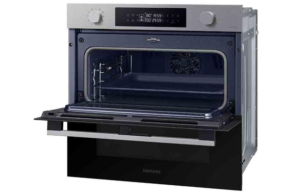 Samsung Series 4 Dual Cook Flex Smart Oven with Pyrolytic Cleaning, Colour: Stainless Steel, NV7B45305AS